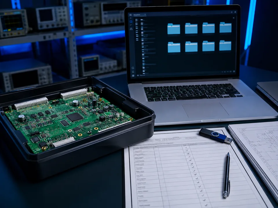 Production-ready PCB engineering files prepared for delivery