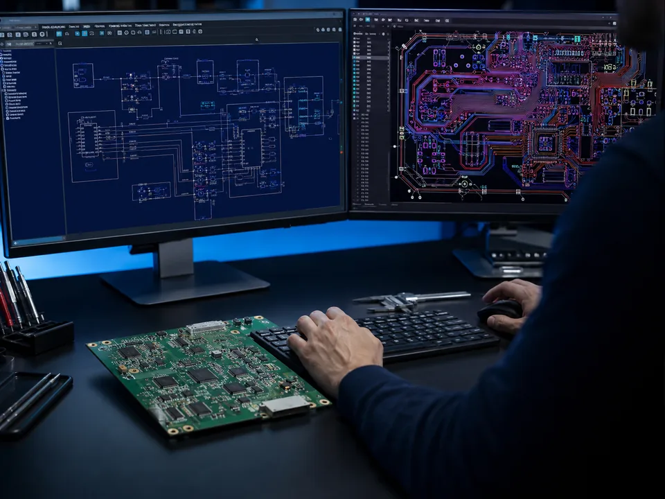 PCB schematic and layout being recreated in CAD