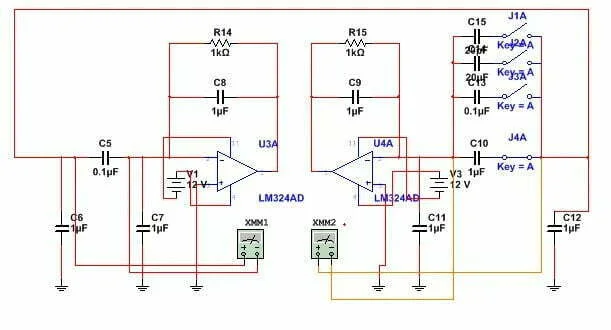 PCB Design Schematics for Capacitance Test Based on Single Chip Microcomputer