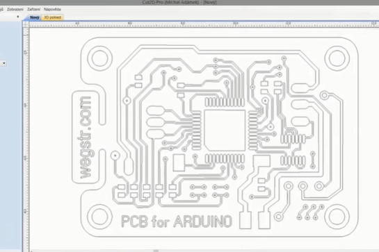 import the pcb picture to software