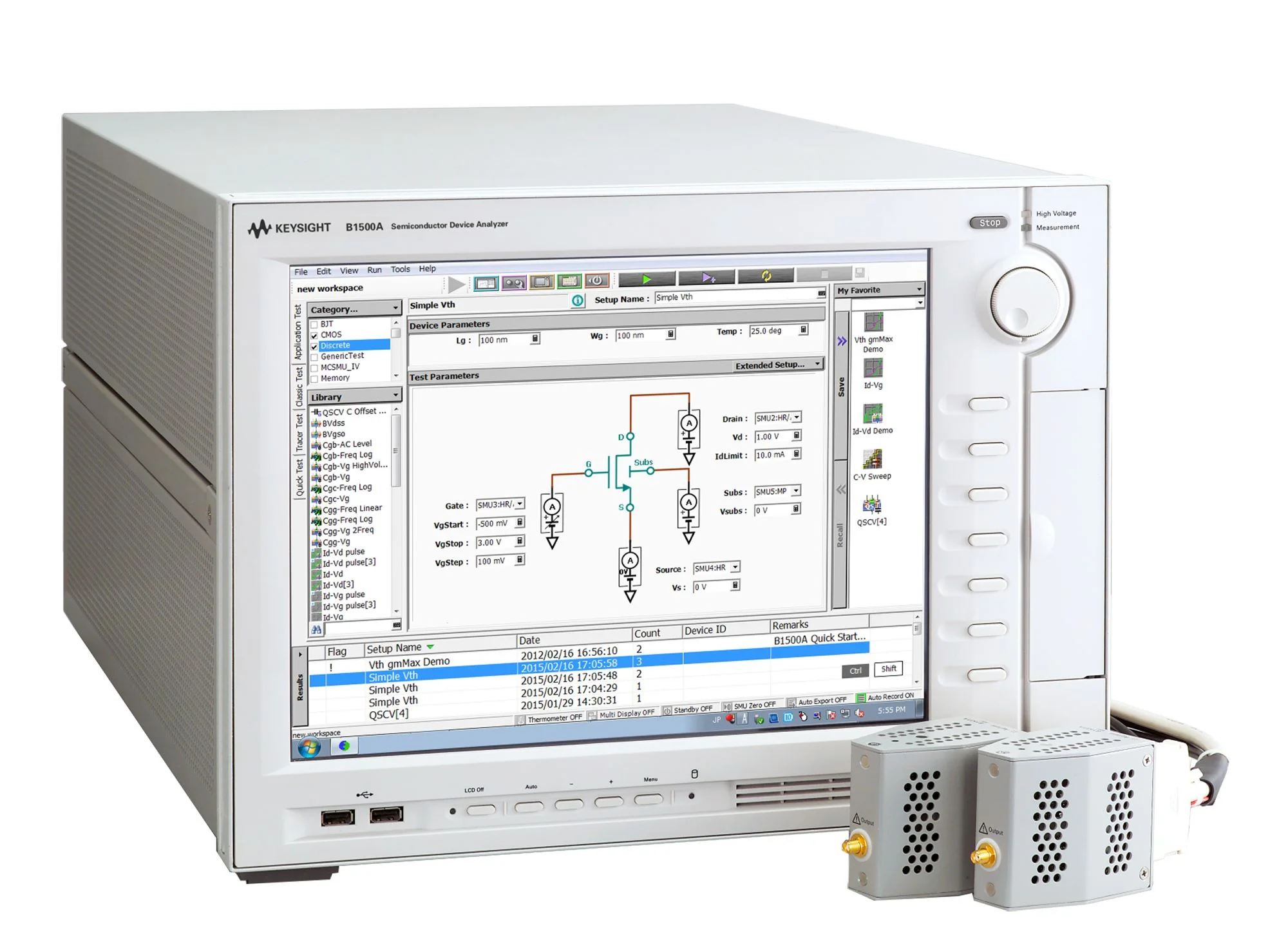 Semiconductor parameter analyzer