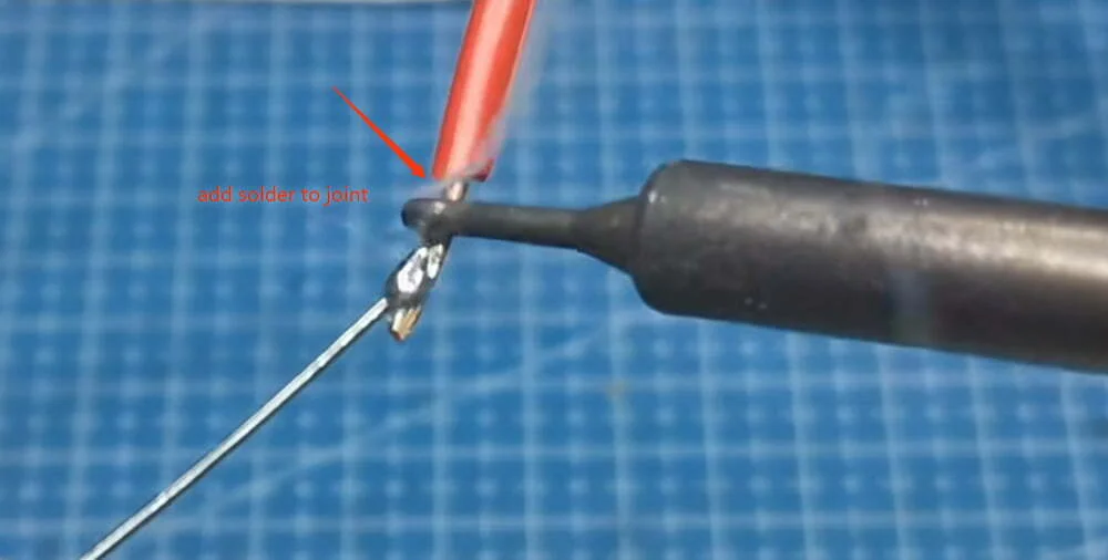 add solder to joint