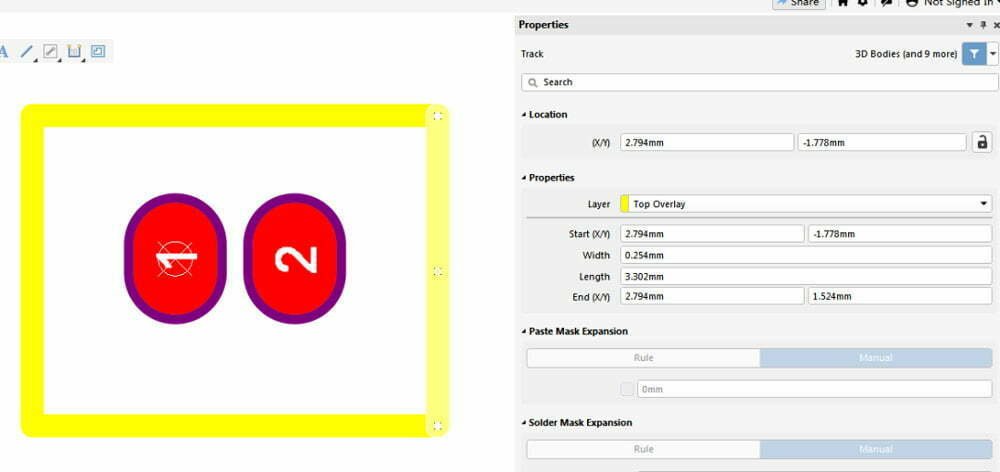 draw the silkscreen of pcb footprint