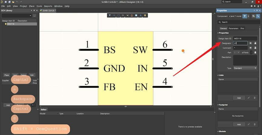 rename schematic library