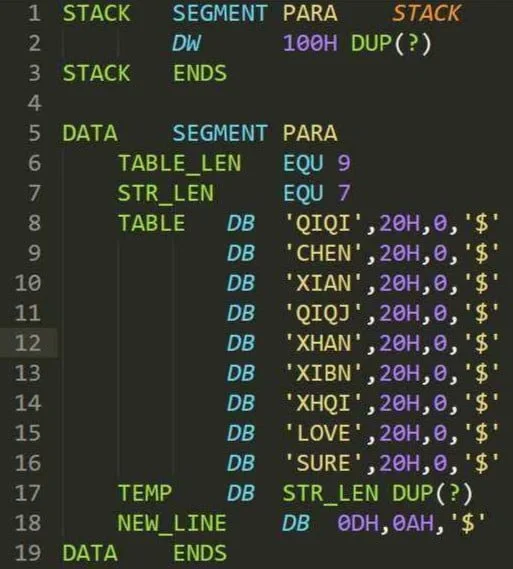 assembly language