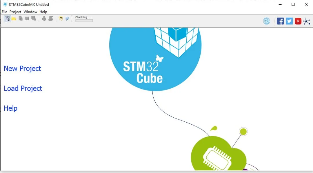 Open the STM32CubeMX