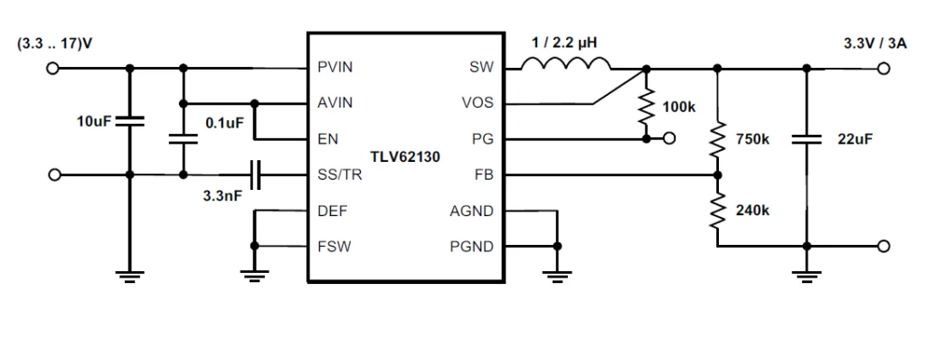 Effective Circuit Board Testing: Step-by-Step Guide 5 An example of power supply schematic diagram (3.3V 3A)