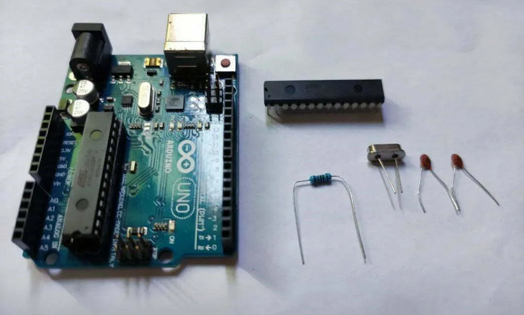 Materials for Burning Bootloader to ATmega328P