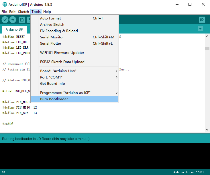 Start to Burn BootLoader on ATmega328P