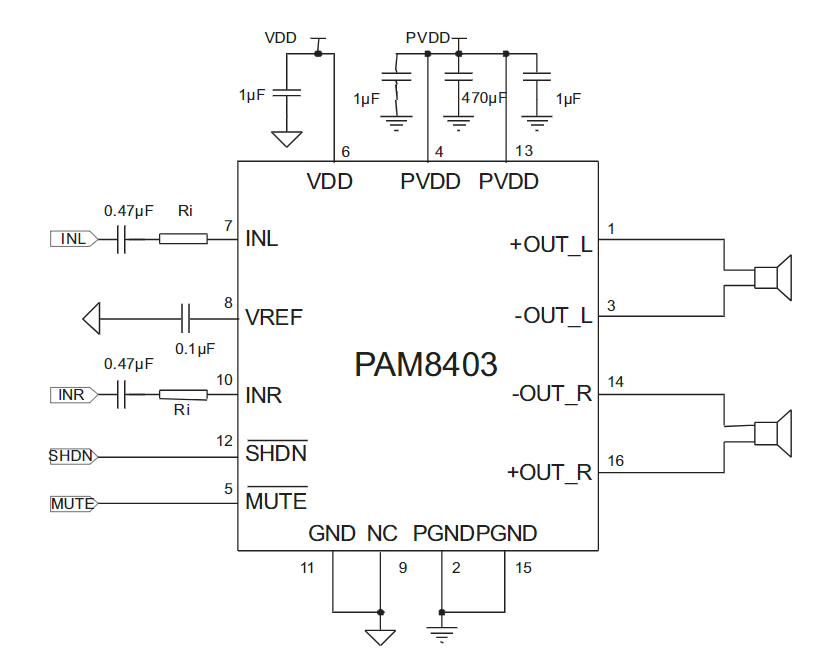 Рам8403 схема подключения