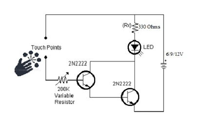 An Example of 2N2222A Circuit Diagram