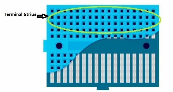 Terminal Strips of Bread Board