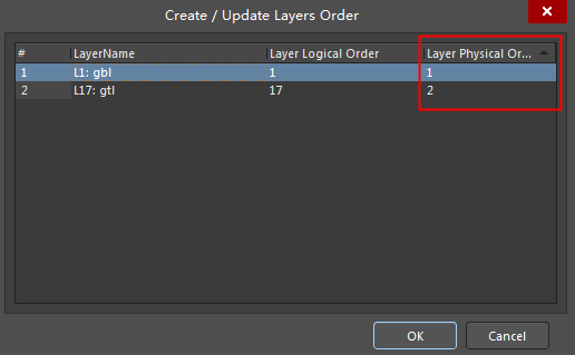 Create or Update Layer Order