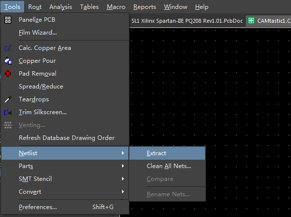 Extract Netlist from PCB