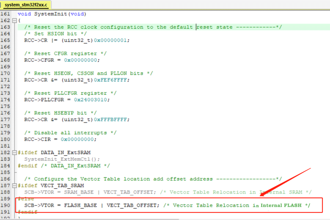 APP Program Code of STM32 MCU