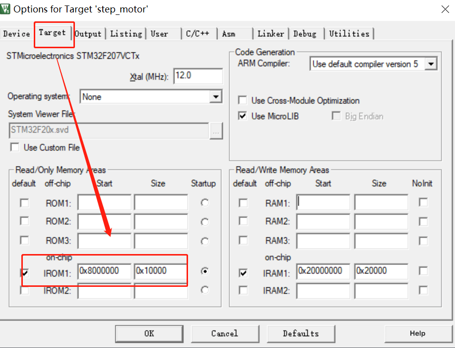 BootLoader Flash Configuration of STM32 MCU