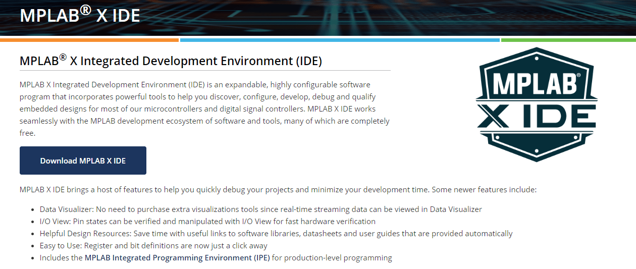 Downloading the MPLAB X IDE v6.10