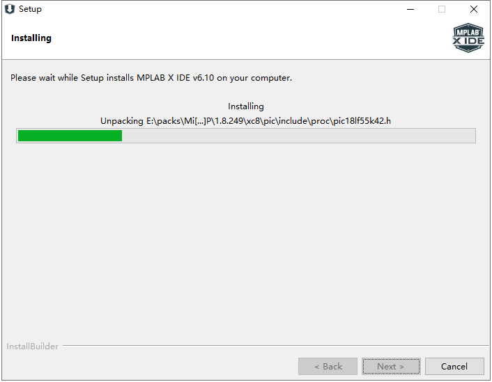 Installing MPLAB X IDE v6.10