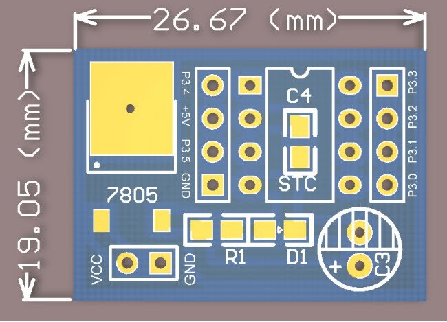 STC15W104 Size