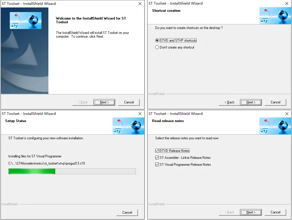 ST Visual Programmer (STVP) Tool Installation