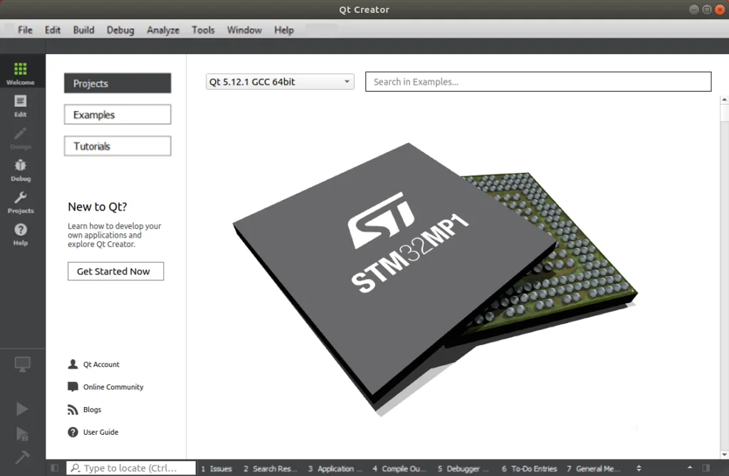 STM32MP1 Development Tools Qt Creator