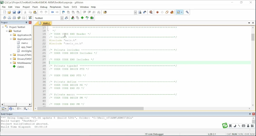 Add main Code Files to the Target Project