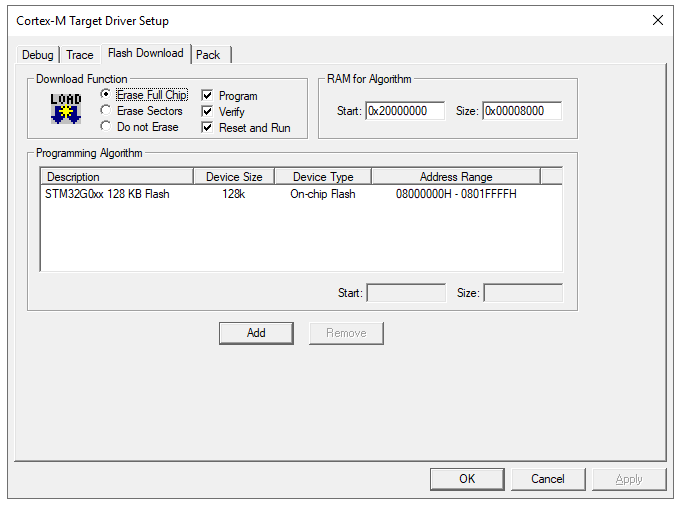 Specifying the Download Function for Driver Setup