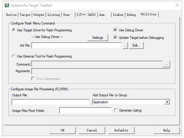 Keil μVision5: Tutorial for Beginners 11 Use Debug Driver for Target Project