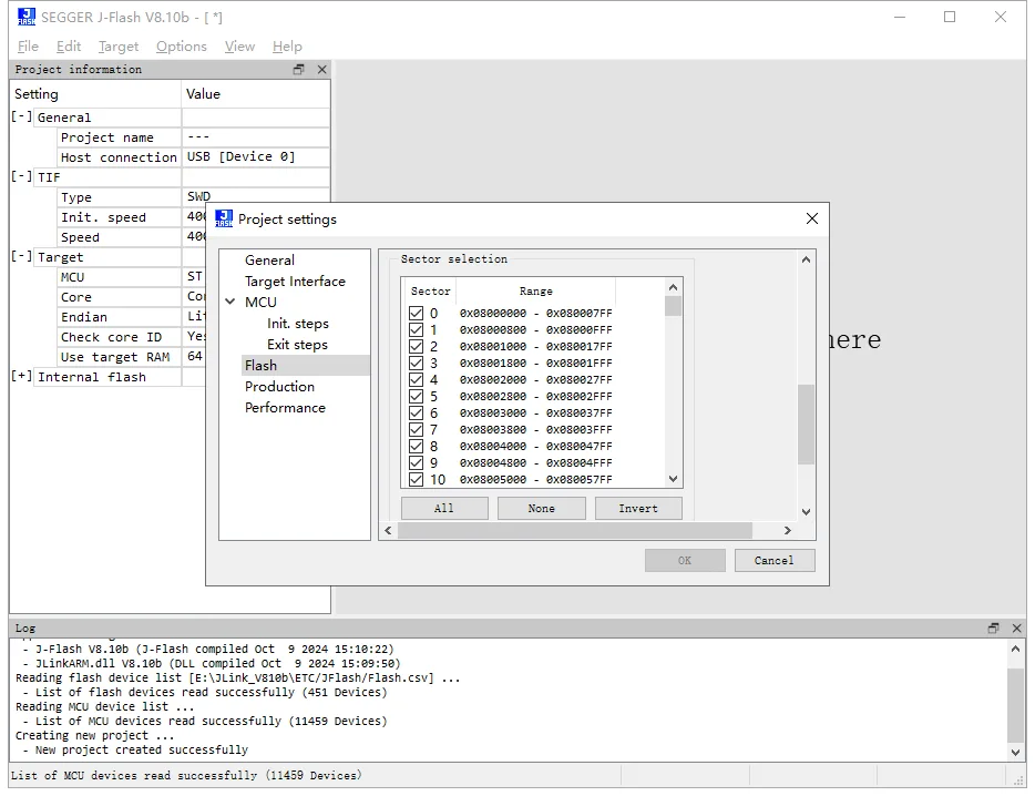 How to Copy a Program from a Microcontroller: A Comprehensive Guide 8 Configure the Sector Selection under Project Settings Flash
