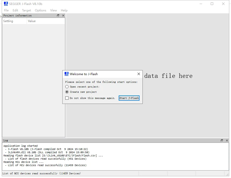 How to Copy a Program from a Microcontroller: A Comprehensive Guide 3 Create New Project on SEGGER J Flash