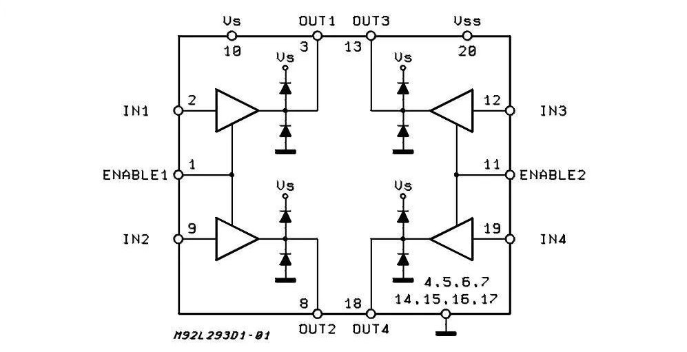 L293D Driver Schematic