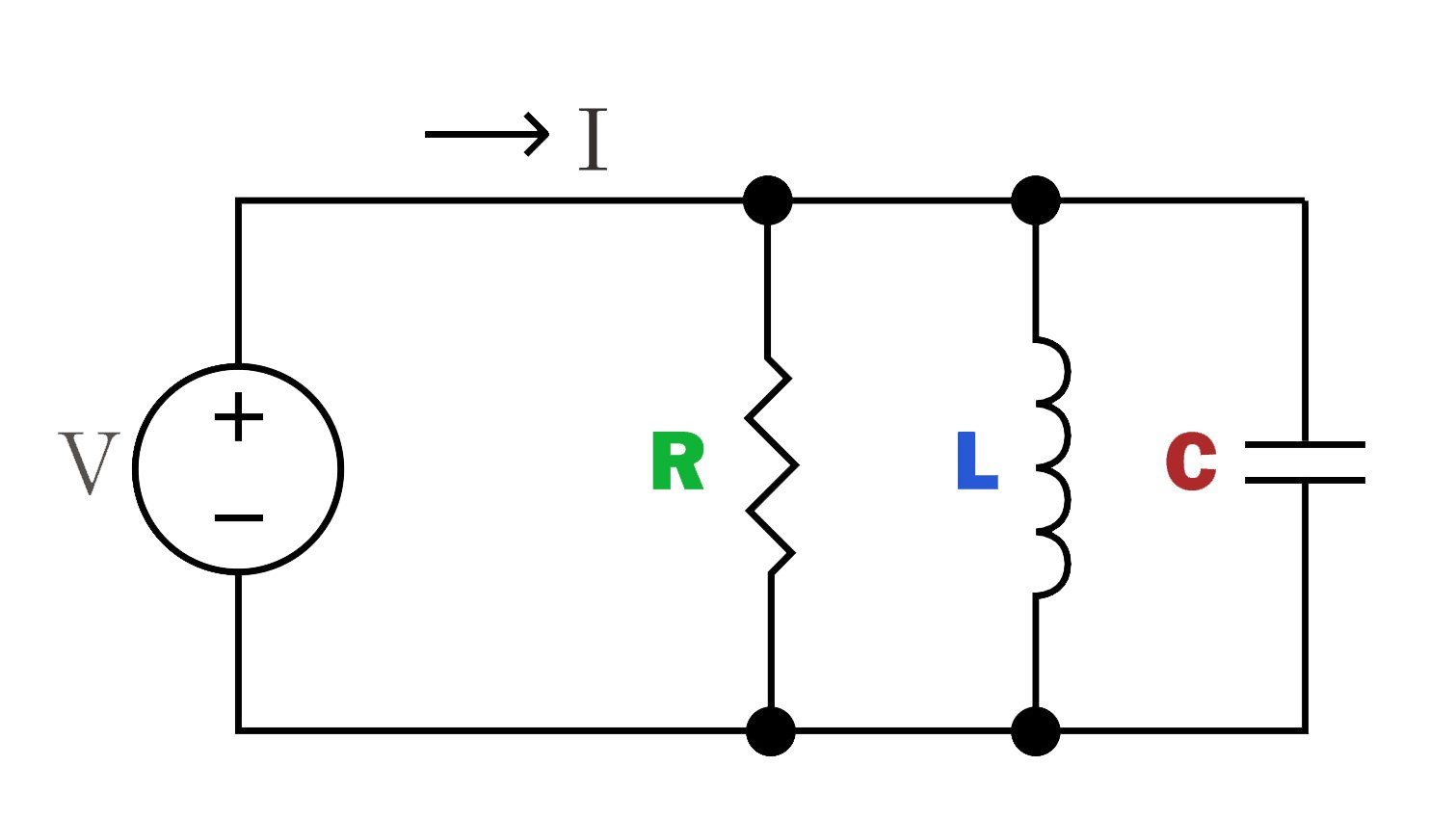 RLC parallel circuit diagram