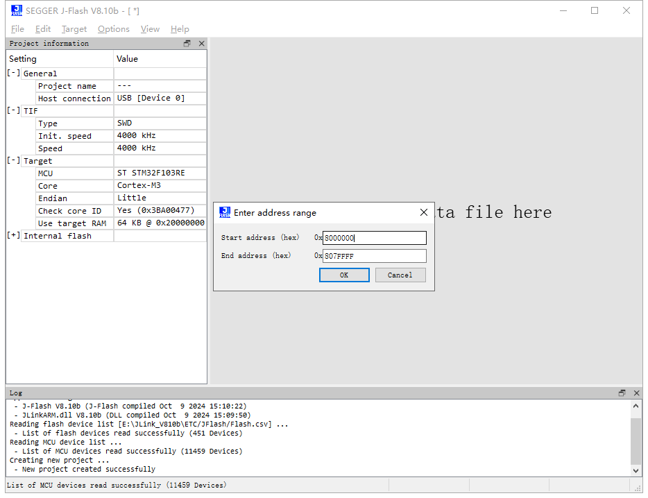 Set Address Range as