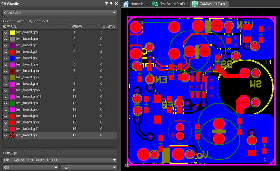 an example of pcb ODB Files diagram