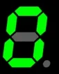 7 segment display animation in variable arabic numerals and characters