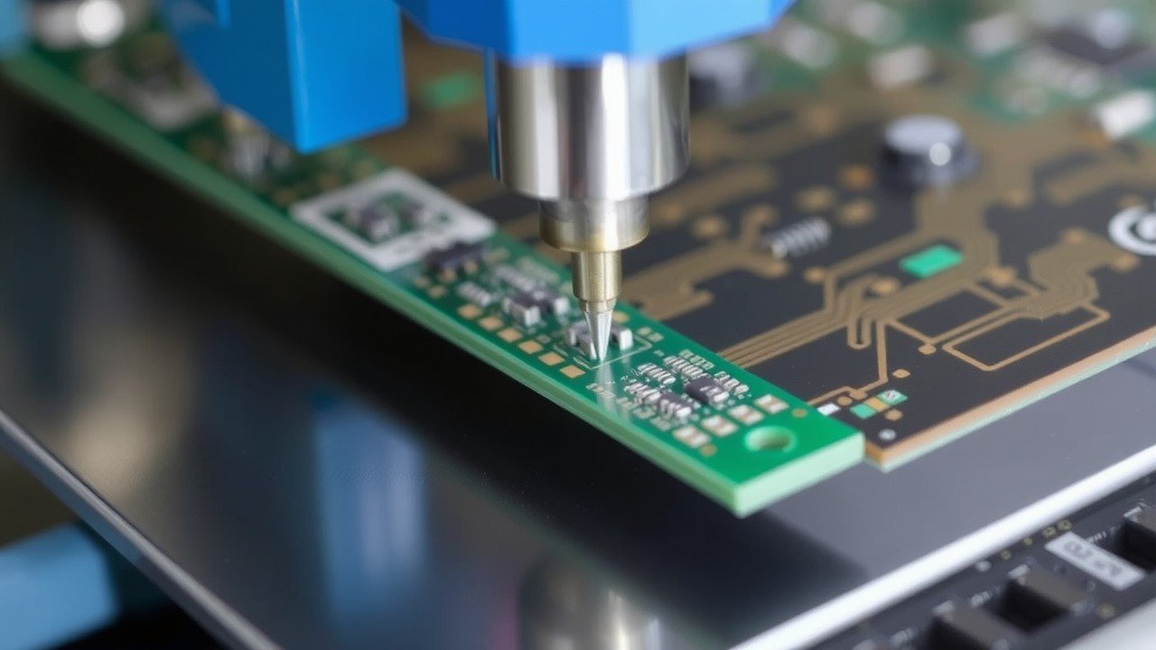 beveler machine for creating angled edges on PCBs