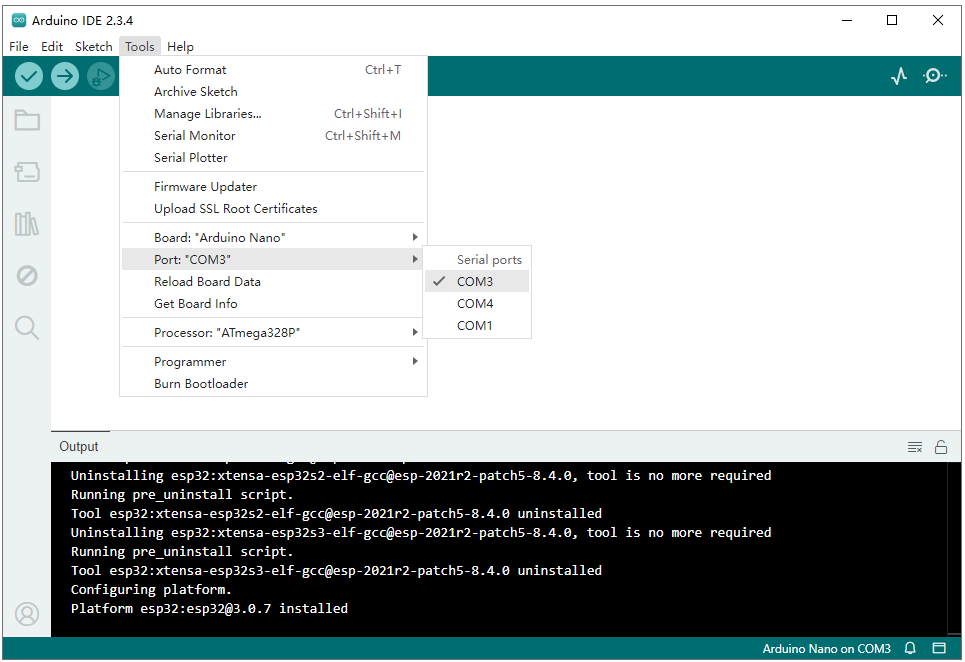 Select Serial Port