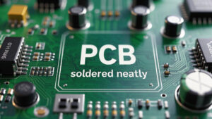 PCB soldered neatly
