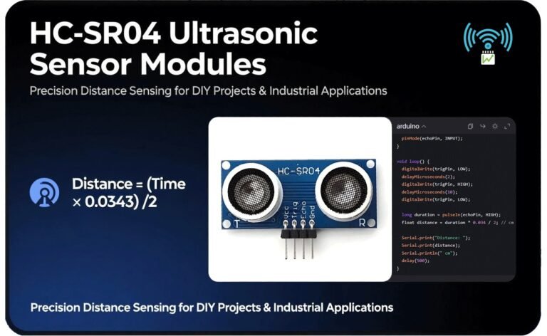 Home 13 HC SR04 Ultrasonic Sensor with formula and code for distance sensing