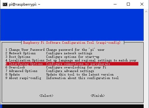 How to Use VNC for Raspberry Pi Remote Access? 3 Raspberry Pi raspi config main menu Interfacing Options selected