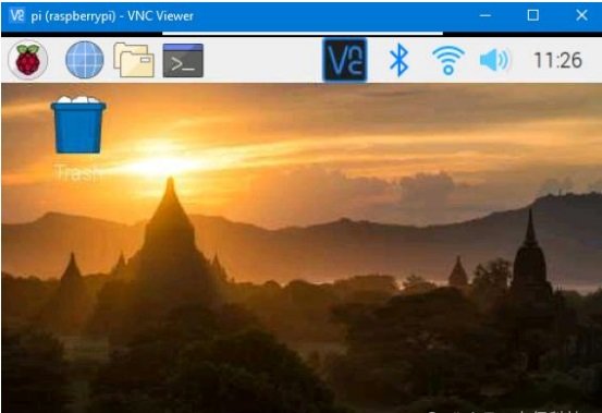 How to Use VNC for Raspberry Pi Remote Access? 8 Successful VNC remote login to Raspberry Pi showing the desktop interface