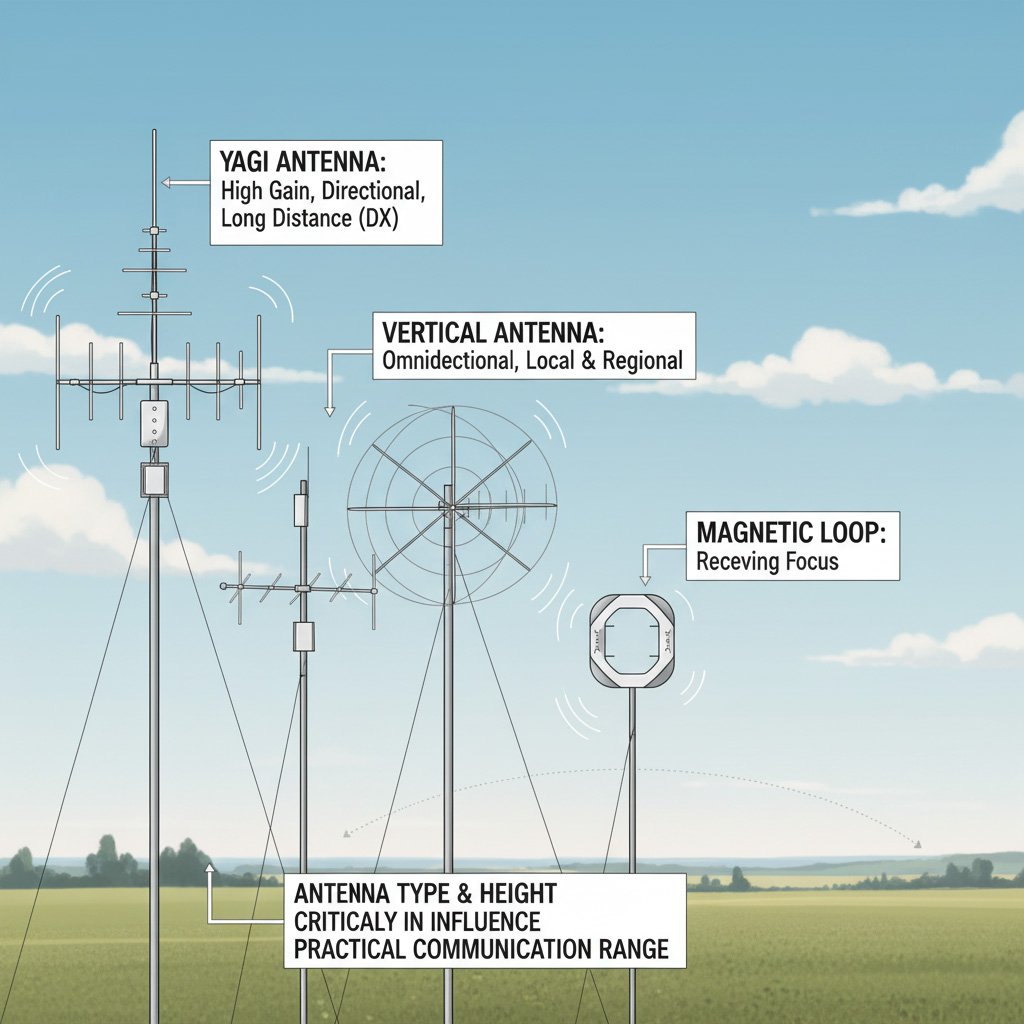 Amateur radio operator setting up equipment